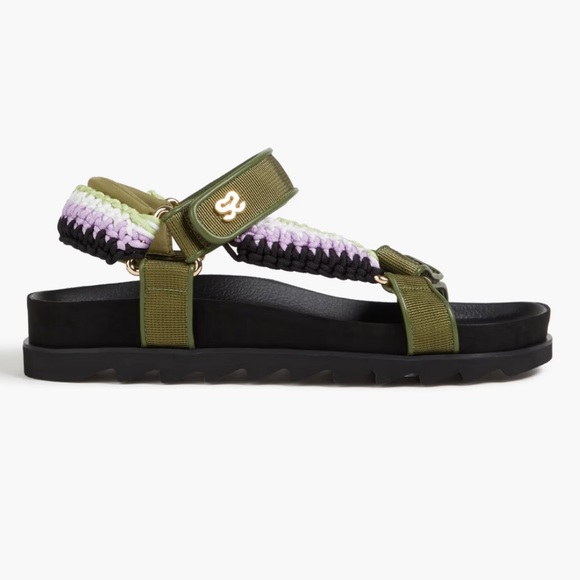 Sandro Olimpia Sandals Platform Flatform Colorful Straps Size 37 - Picture 1 of 3